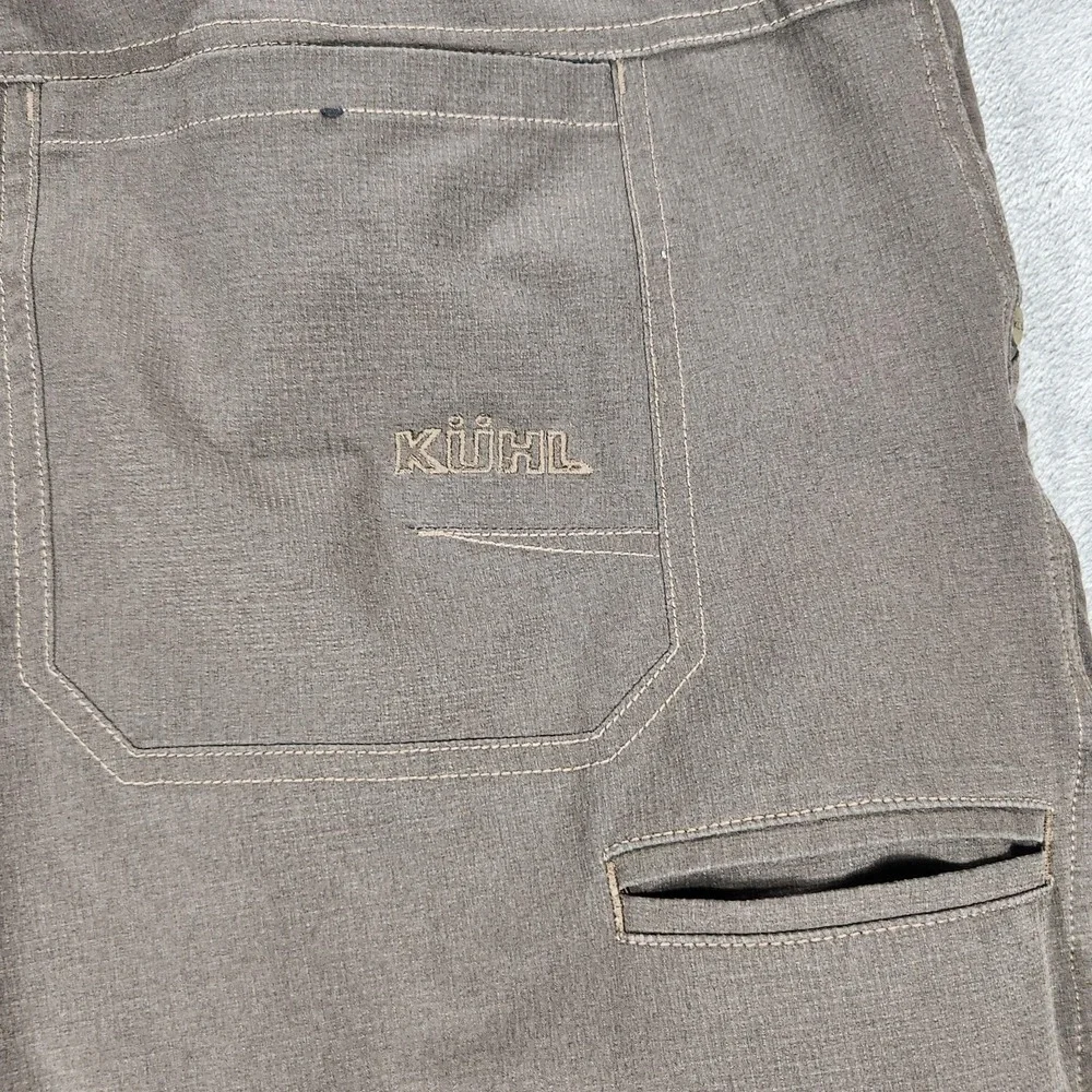 Kuhl Silencr Pants Mens 40x32 Brown Canvas Regular Fit Workwear Hiking Outdoor